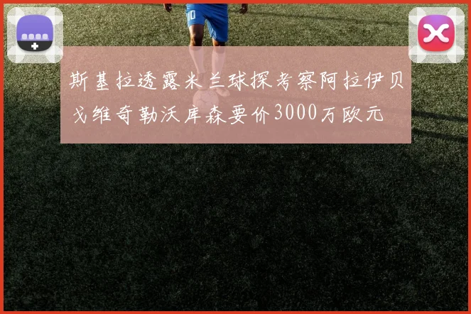 斯基拉透露米兰球探考察阿拉伊贝戈维奇勒沃库森要价3000万欧元